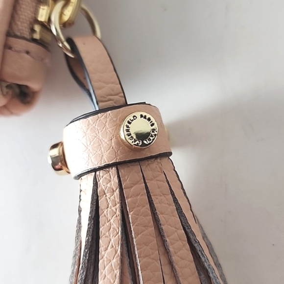 Karl Lagerfeld Paris straw spring clutch with tassels, like new. - Picture 7 of 16